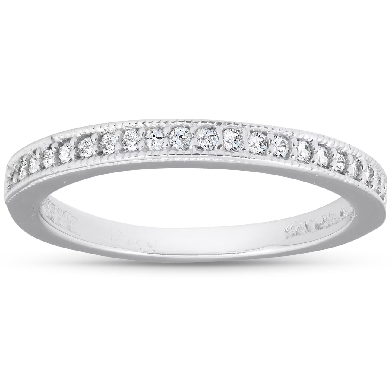1/8ct Diamond Ring 14K White Gold Q334