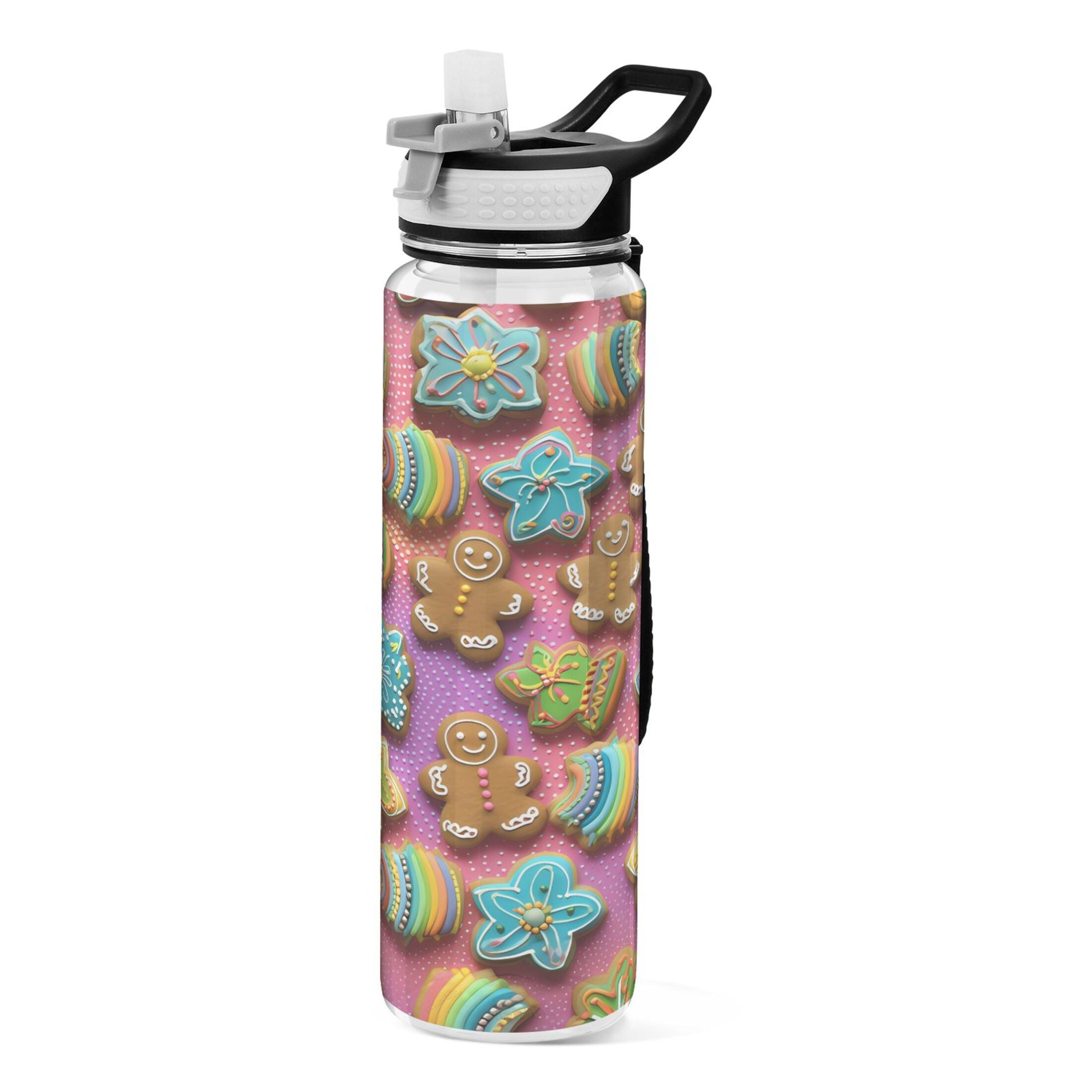 Pink 32oz Tritan Leakproof Sports Water Bottle with Straw L56451