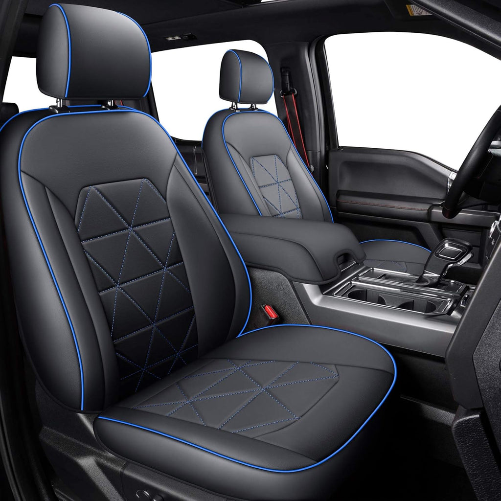 2 Front Seat Covers Black O972190