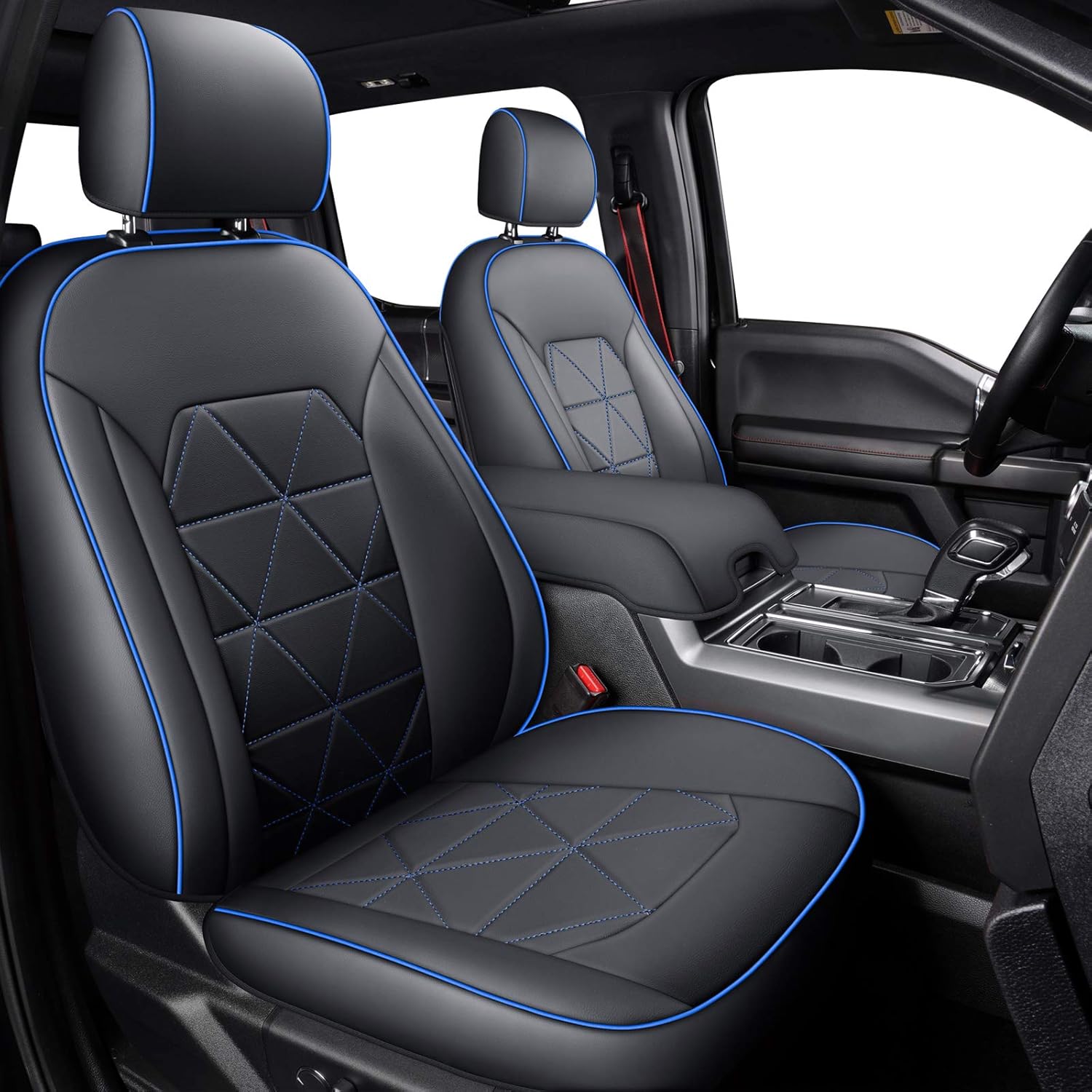 2 Front Seat Covers Black O972190