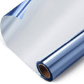 One Way Static Cling Window Film Blue-Silver G205