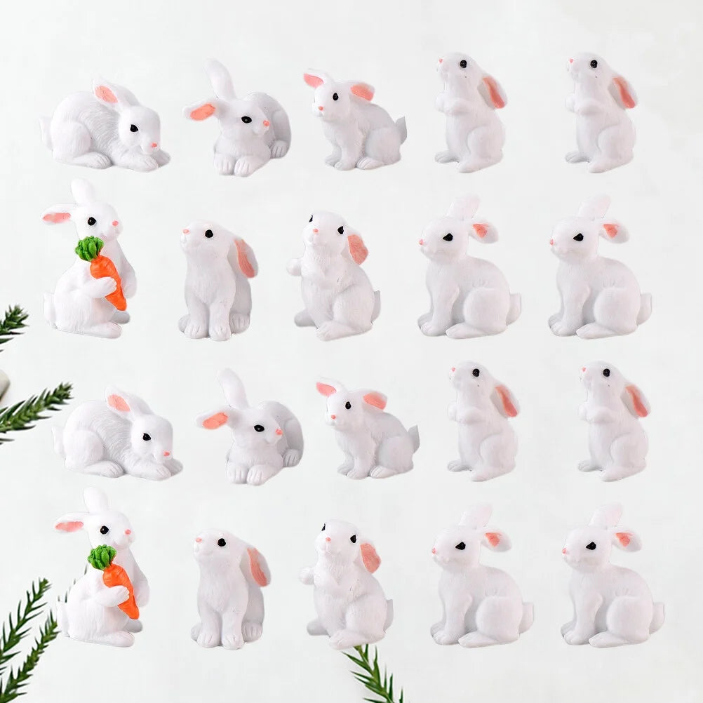 Rabbit Spring Decoration Dollhouse Plant Model Micro Landscape Accessories Child H79047