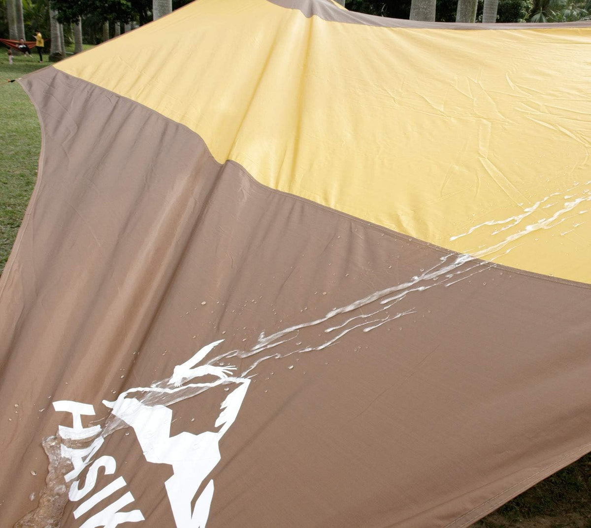 Car Awning Camping Tarp Waterproof Ripstop with 4 Poles K952869