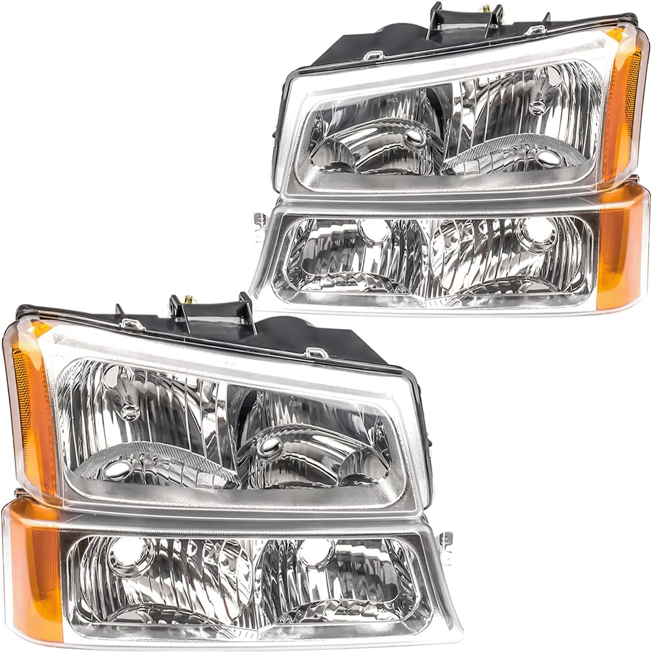 Smoke Lens Headlight Assembly Pack of 2 W172080