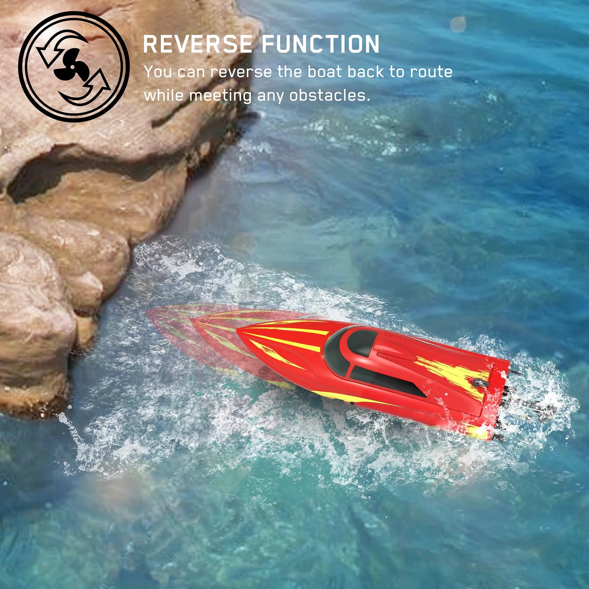 Remote Control Boat 30kmh High Speed 2.4GHz N840175