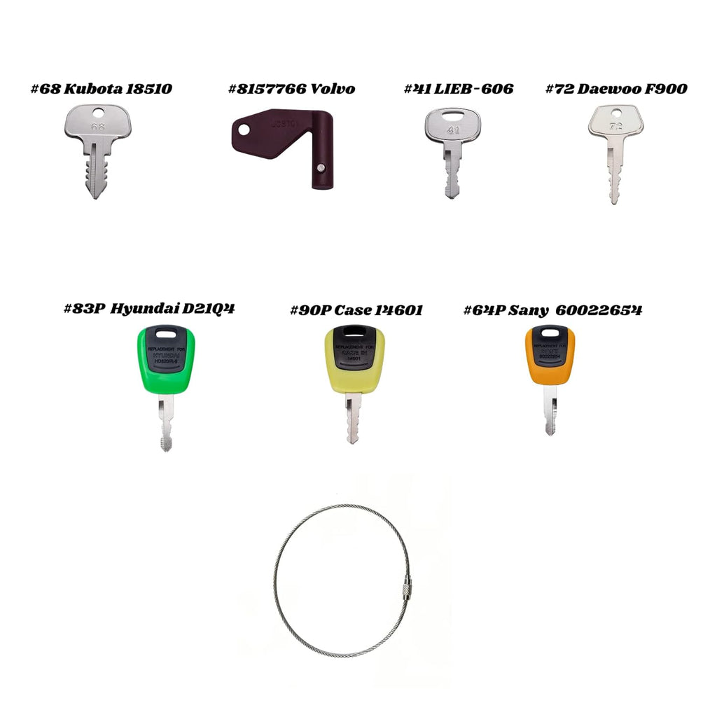 67 Keys Master Construction Ignition Key Set M9394