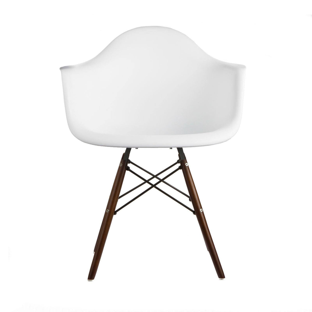 Yellow Arm Chair with Walnut Leg O814