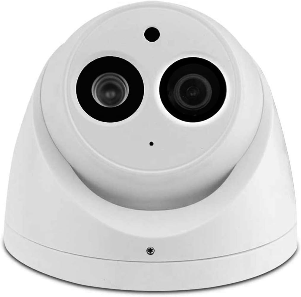 6MP PoE Outdoor Dome IP Camera with 2.8mm Lens, Built-in Mic, 164ft Night Vision, IP67 Waterproof J3664