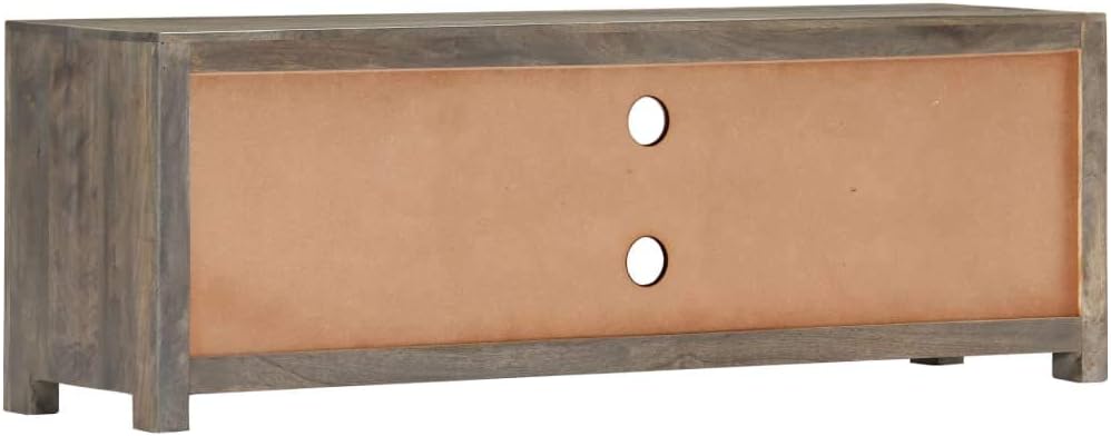 Gray TV Cabinet Solid Mango Wood N528