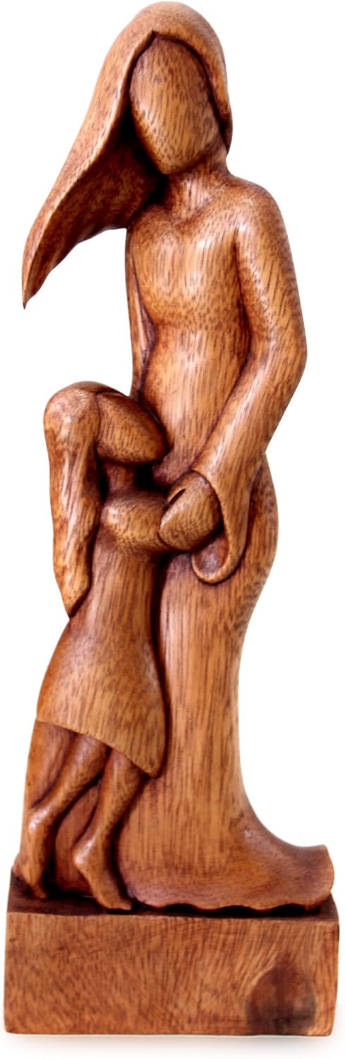 Brown Natural Grain Wood Sculpture J429