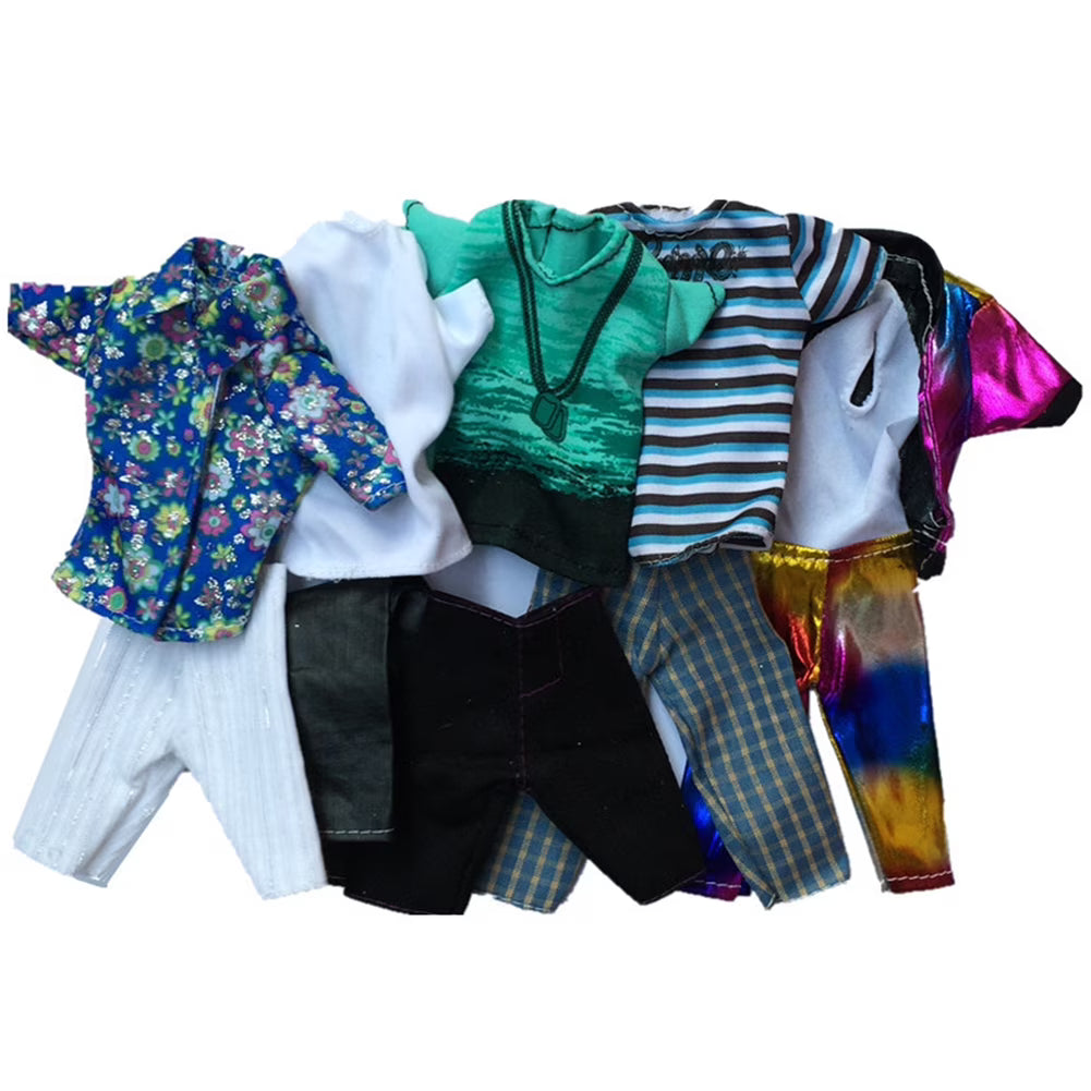 Fit Doll Boy Dolls Wear Doll Clothes Tops Pants Outfit 5Pcs Z335845