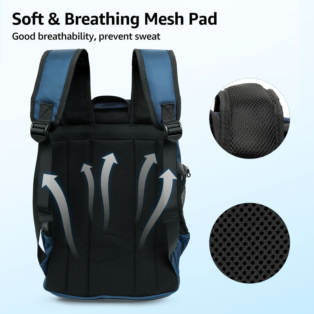 Blue Sandproof Water-Resistant Cooler Backpack Q5957