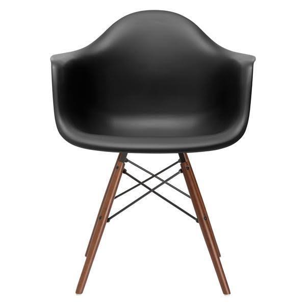 Yellow Arm Chair with Walnut Leg O814