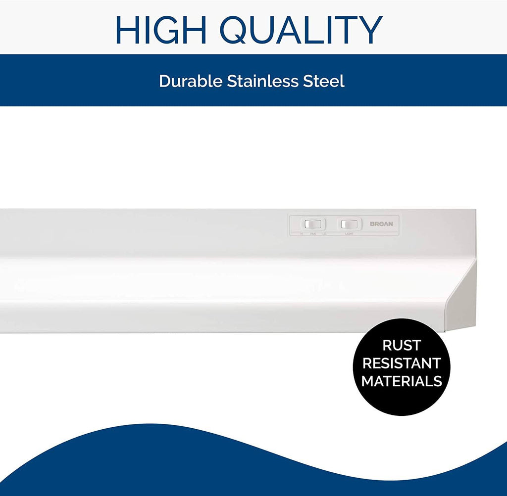 30x22 Under Cabinet Range Hood, 160 CFM, White S833893