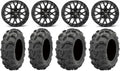 9 Items: 14 Wheels Black 27 MudLite XL Tires 4x156 Bolt Pattern 10mmx1.25 Lug Kit W983
