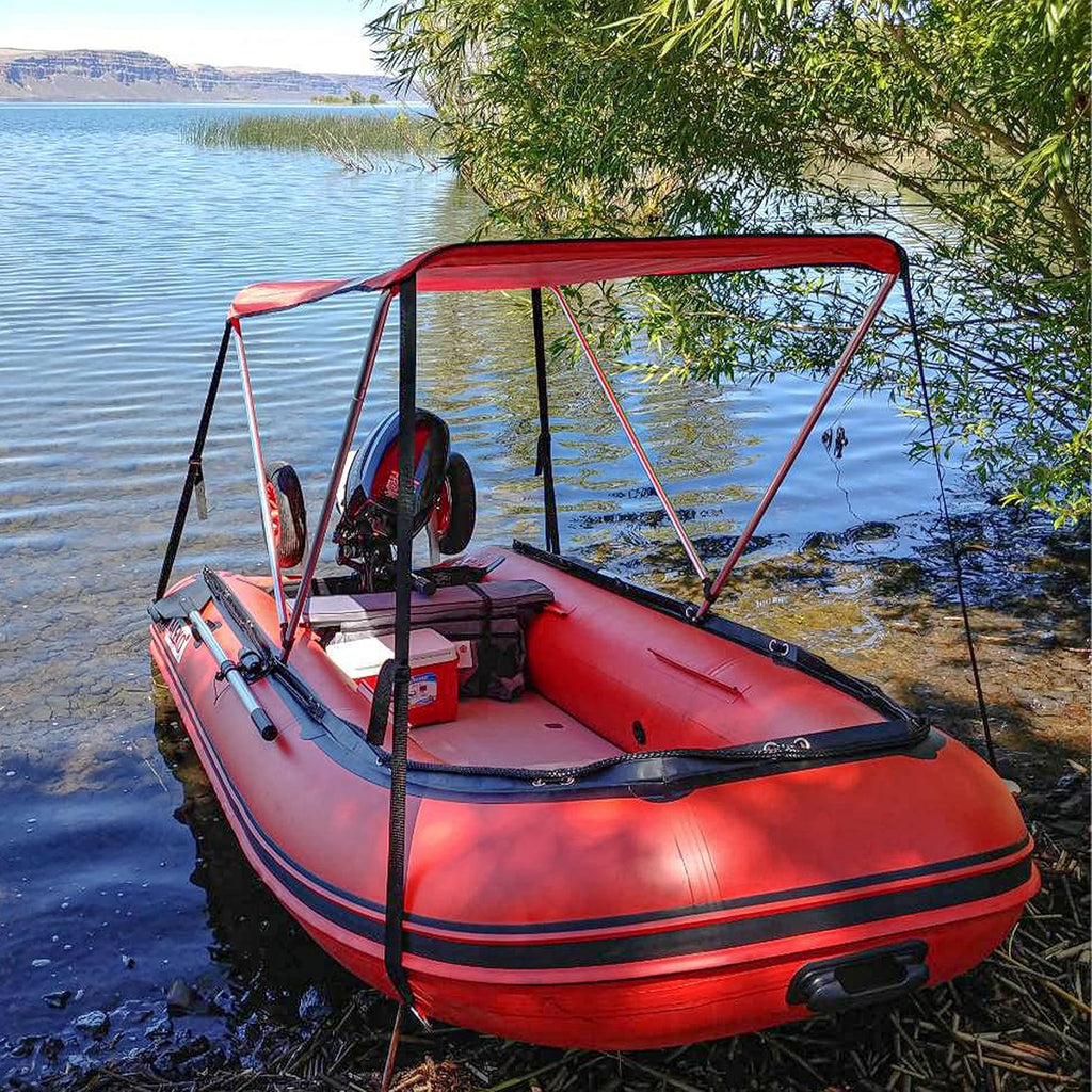 Red Bimini Top Boat Sun Shelter U34213