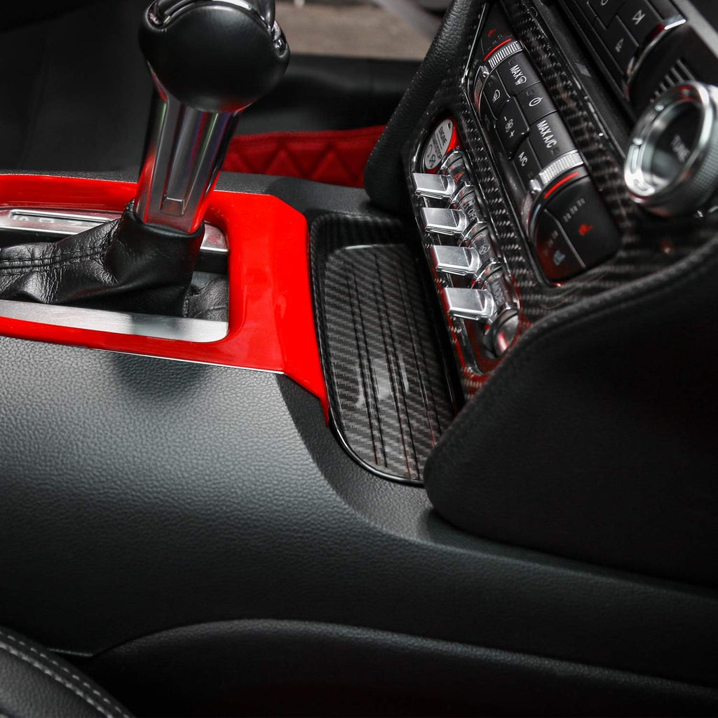 ABS Gear Shift Storage Organizer Trim Cover for Ford Mustang 2015-2021 V79059