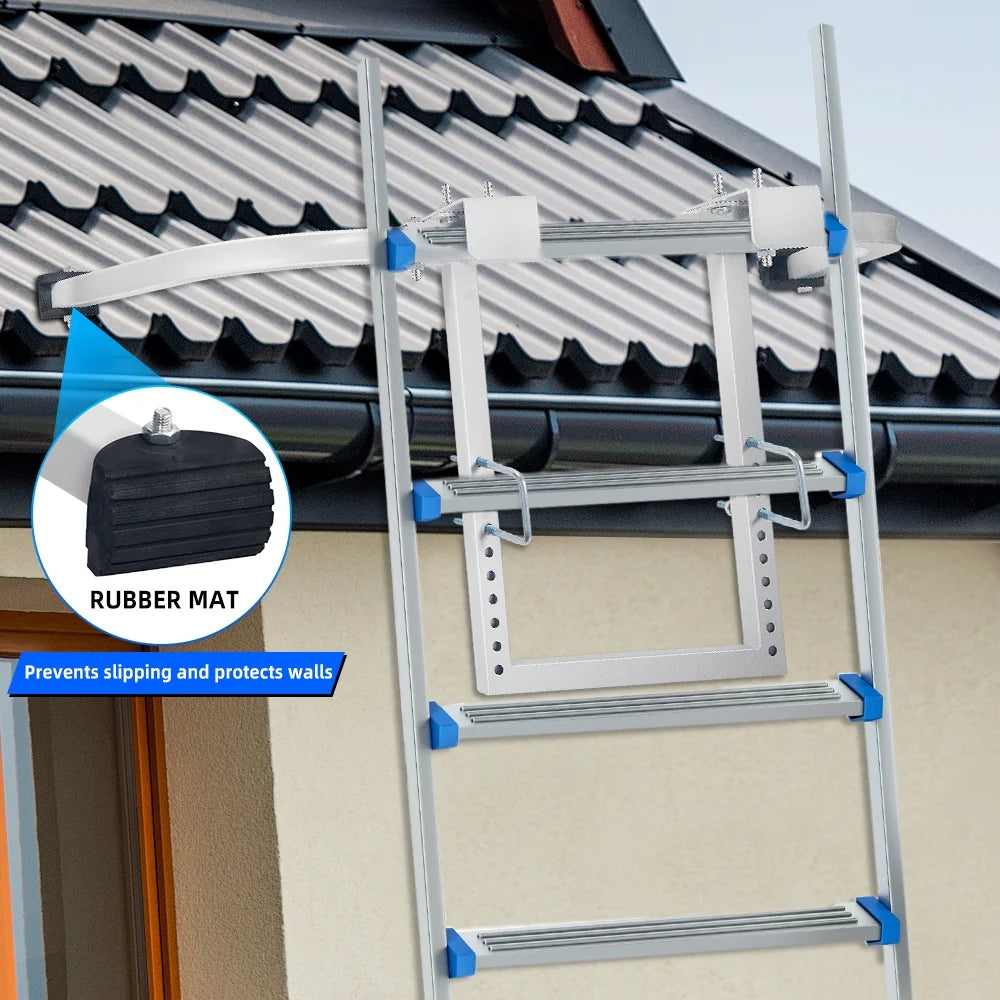 Wheel Heavy Duty Steel Ladder Roof Hook F8289