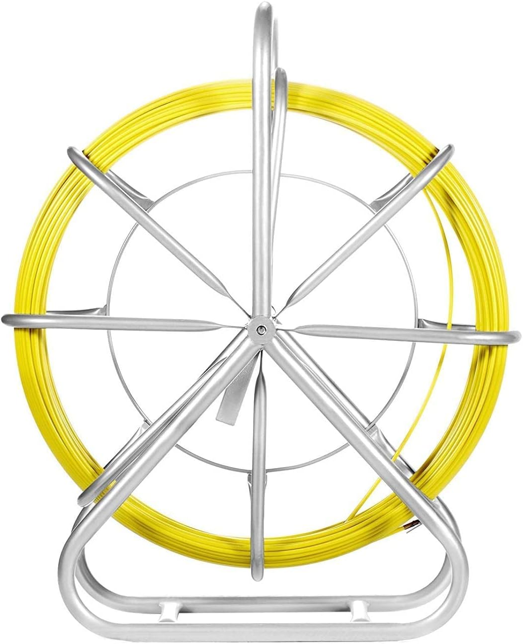 Fiberglass Fish Tape 6MM 656FT with Steel Reel Stand C113873