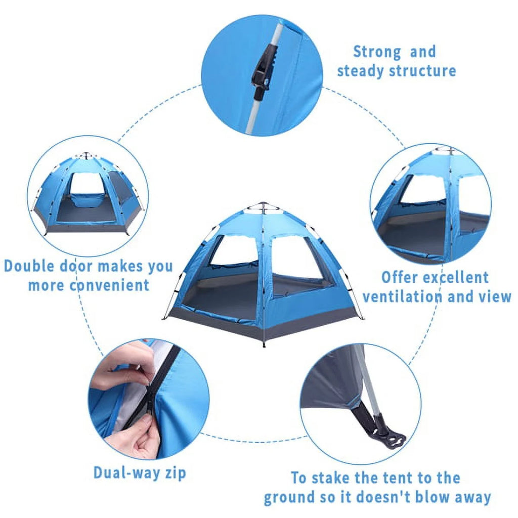 3-4 Person Instant Pop Up Waterproof Tent S303