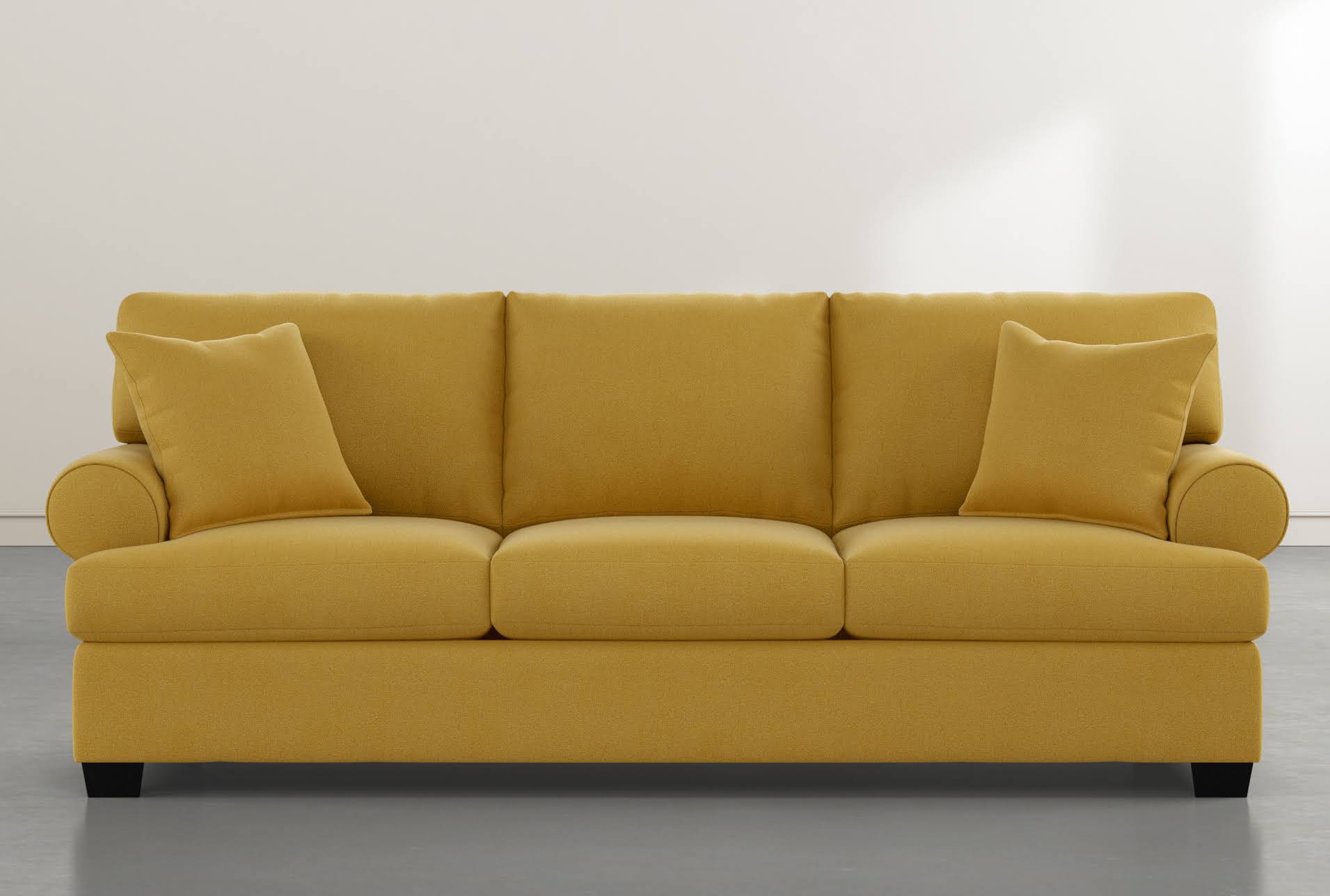 Yellow Fabric Sofa Z1915