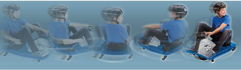 Blue Motorized Drifting Cart with Drift Bar O612626