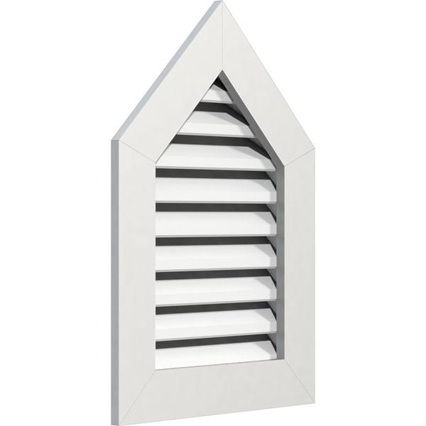 Peaked Top Gable Vent, PVC, 16 inch x 20 inch J720452