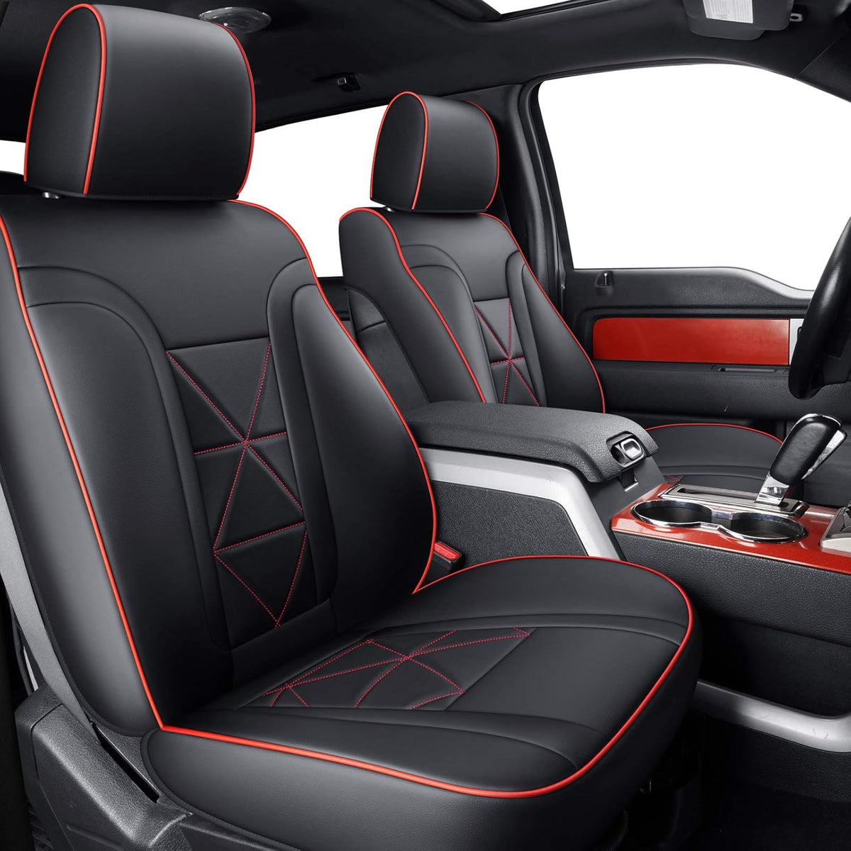 2 Front Seat Covers Black O972190