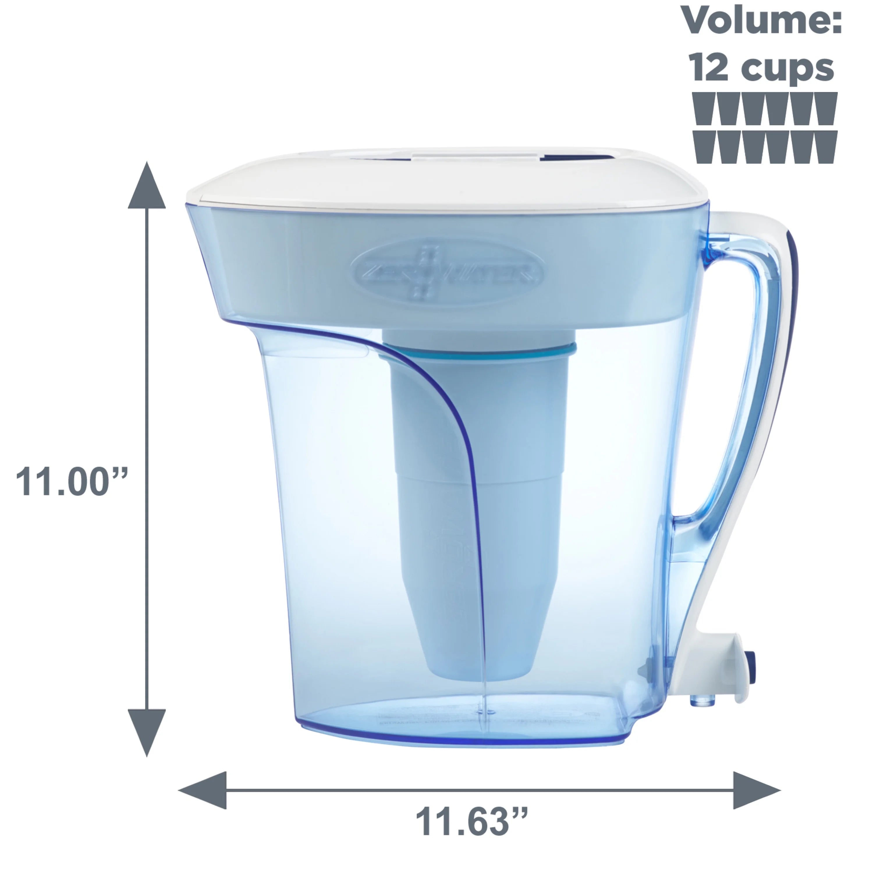 12 Cup Water Filtration Pitcher S207958