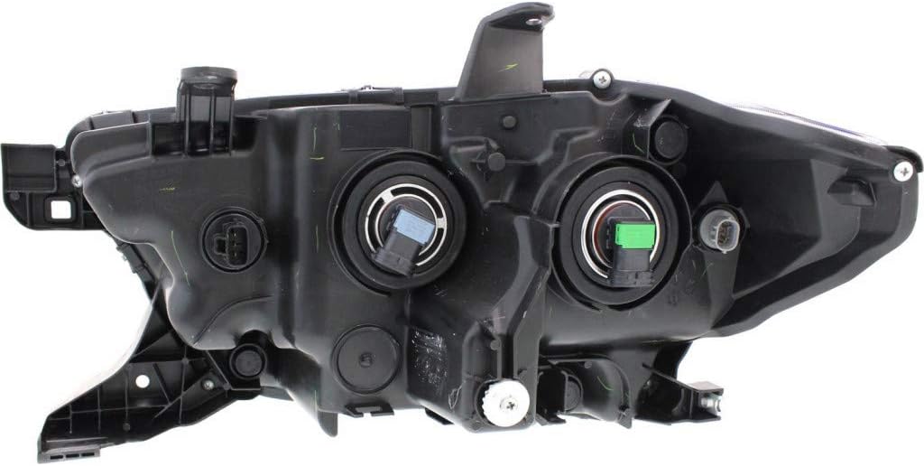 Headlight Assembly Halogen DRL Black Trim Driver Side M769