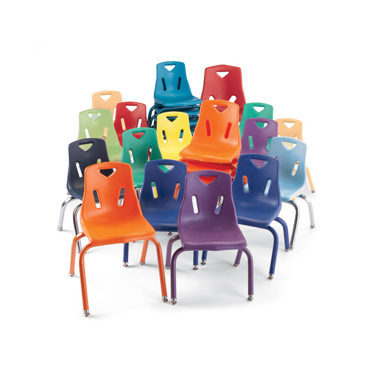 16x22 Stacking Chairs with Chrome-Plated Legs - Set of 6 H59713