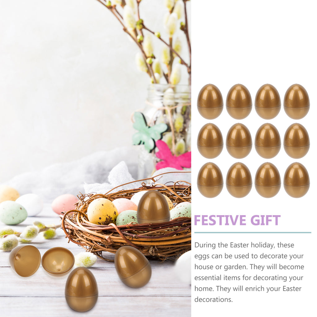 12 Pcs Filled Plastic Easter Eggs Y204