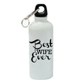 White Aluminum Sports 20 oz Water Bottle P238