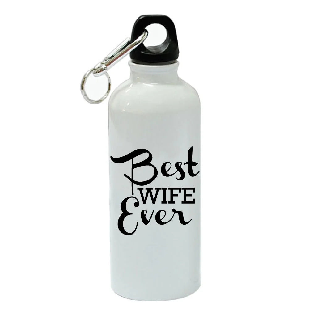 White Aluminum Sports 20 oz Water Bottle P238