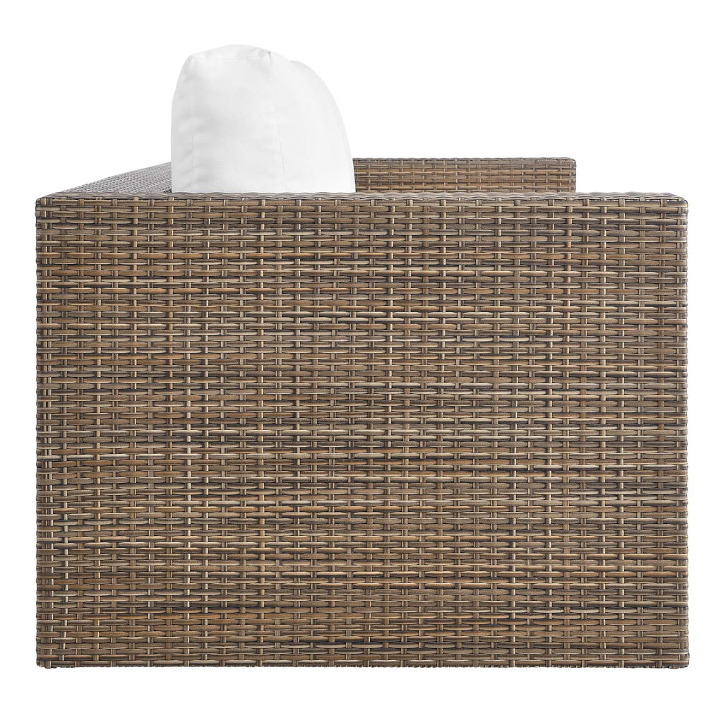 Cappuccino White Outdoor Patio Sofa Q60909