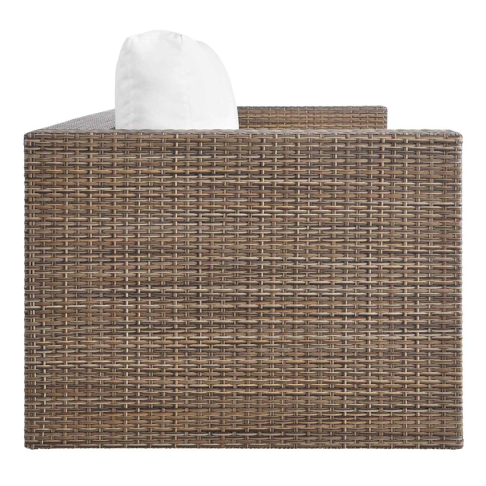 Cappuccino White Outdoor Patio Sofa Q60909