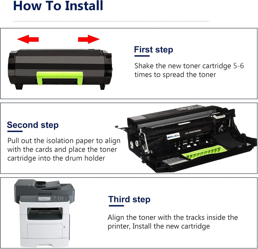 3 Pack Black Compatible Toner Cartridges M588