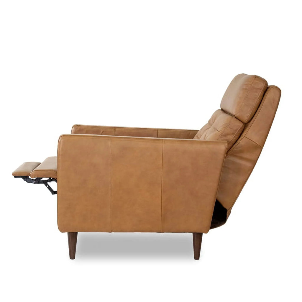 Genuine Leather Recliner Chair in Tan L42918