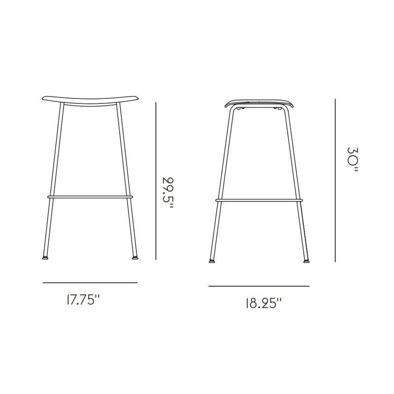 Black Fiber Bar Stool T65941