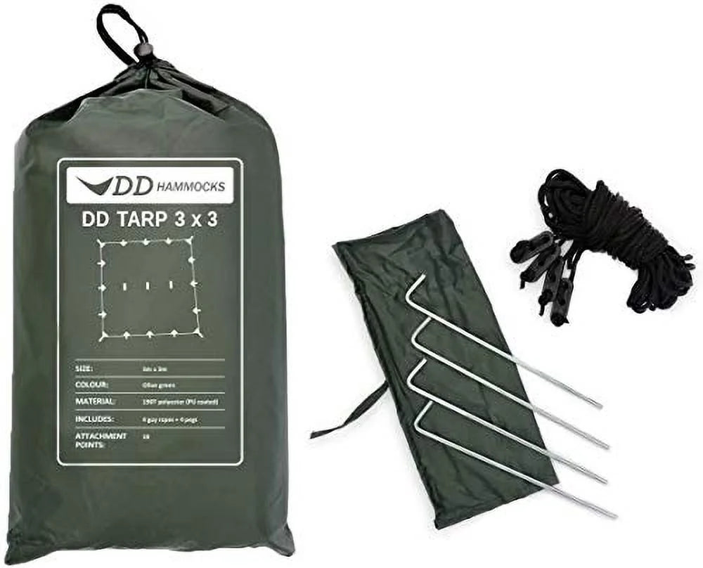 Olive Green Waterproof Rainfly Tarp Tent Shelter Y3033