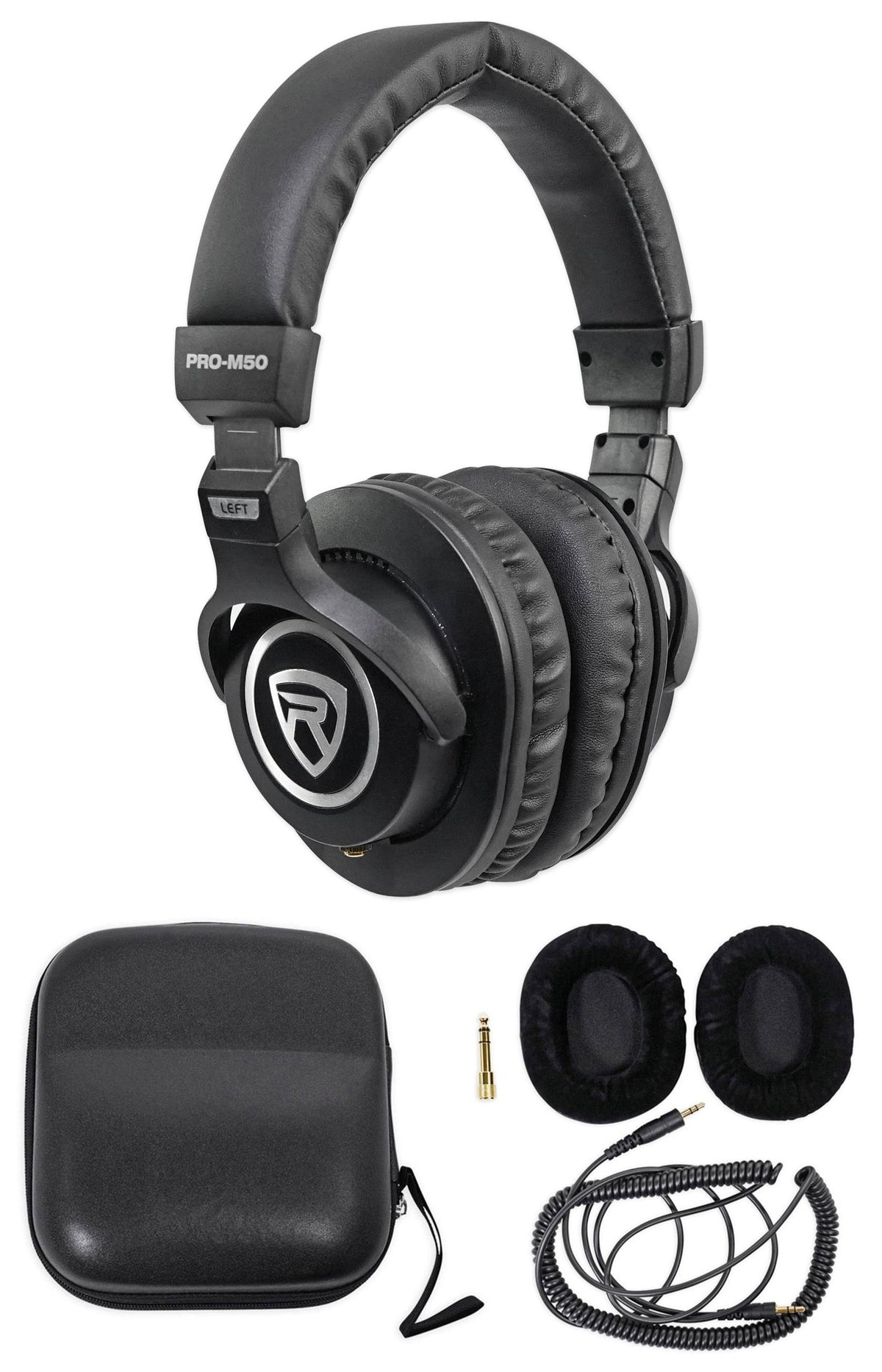 300W Dual Active Studio Monitors with Stands Headphones Mic L7725