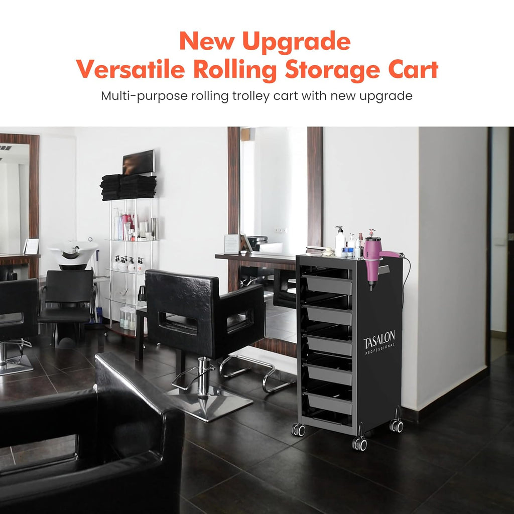 Salon Trolley Cart with 5 Trays U718
