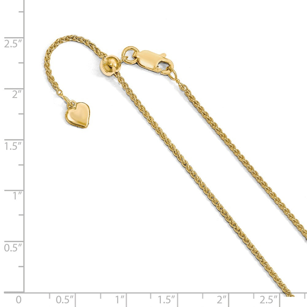 Gold Tone Plated Sterling Silver Wheat Chain Necklace, 22in F8841
