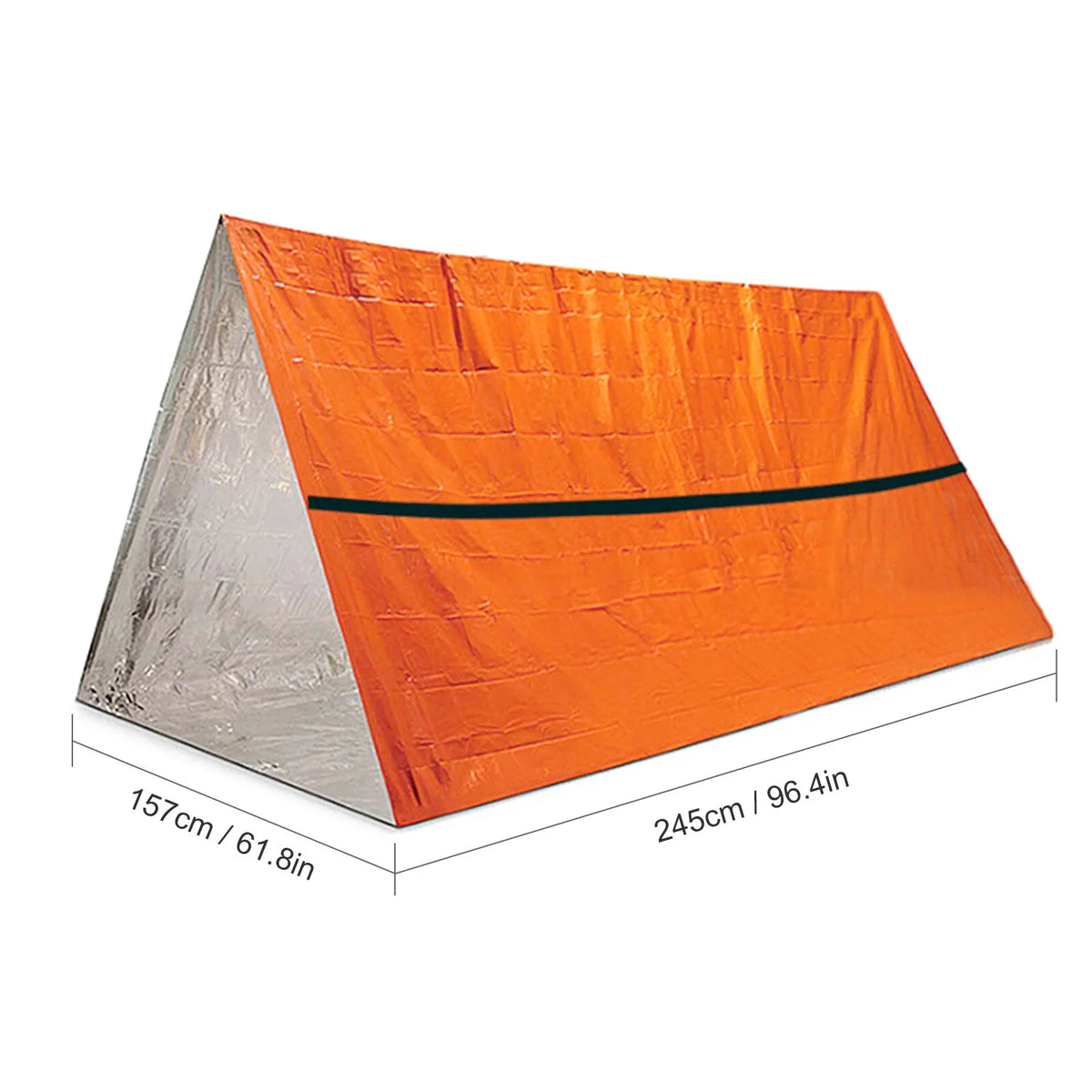 Waterproof Thermal Poncho Raincoat with Sleeping Bag and Tent Shelter O419