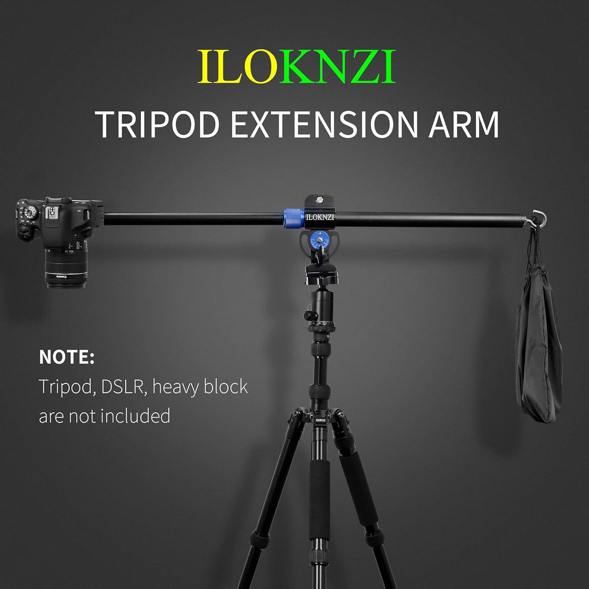 30 Inch Aluminum Tripod Extension Arm Overhead Camera Mount with Phone Holder Pack of 2 G3039