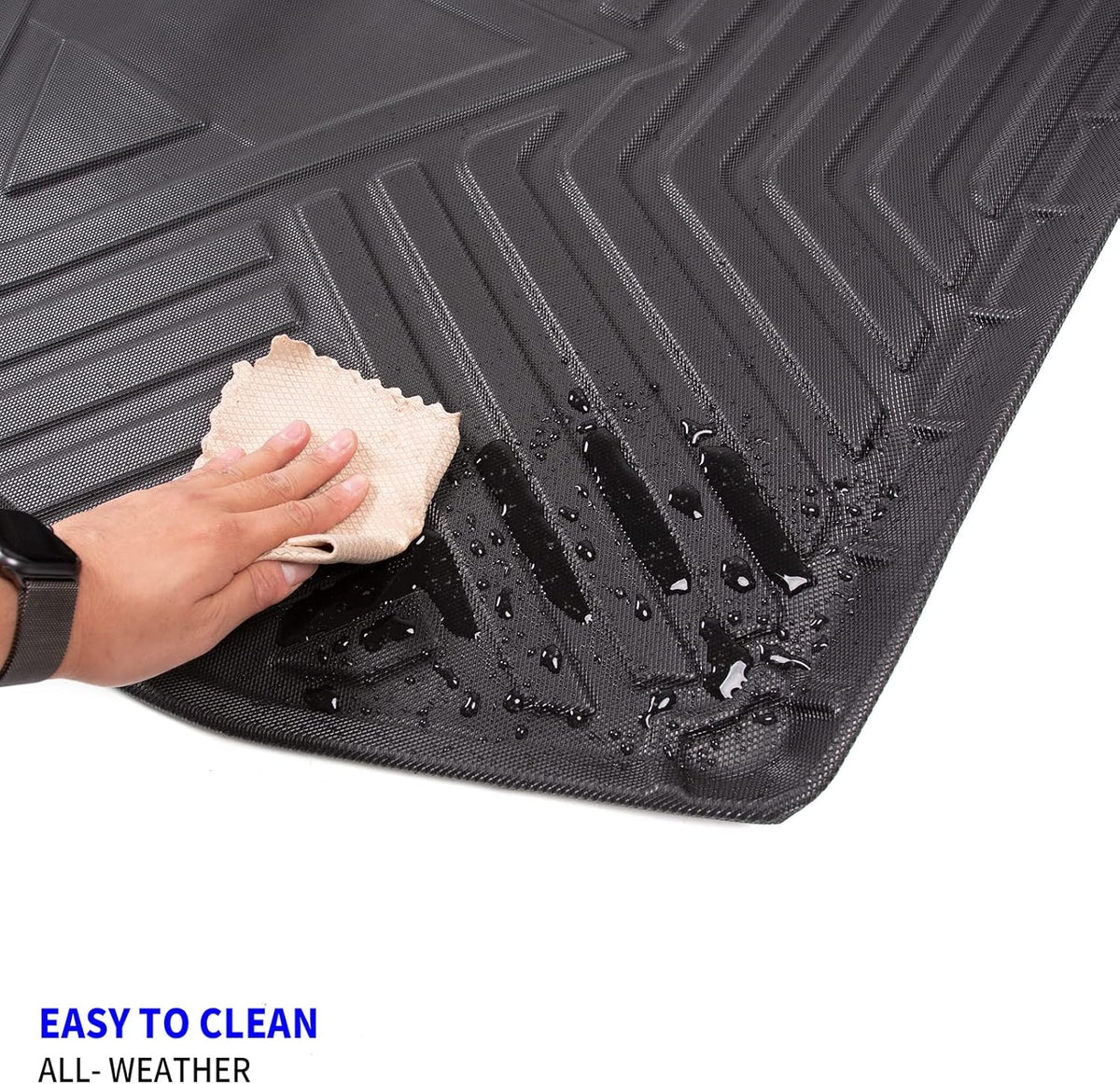 Rear Trunk Mat Cargo Liner TPE All-Weather Pack of 2 T159485