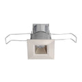 Satin Nickel Mini LED Square Downlight 2700K Flood Beam Spread D280