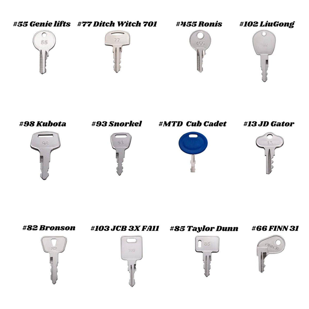 67 Keys Master Construction Ignition Key Set M9394