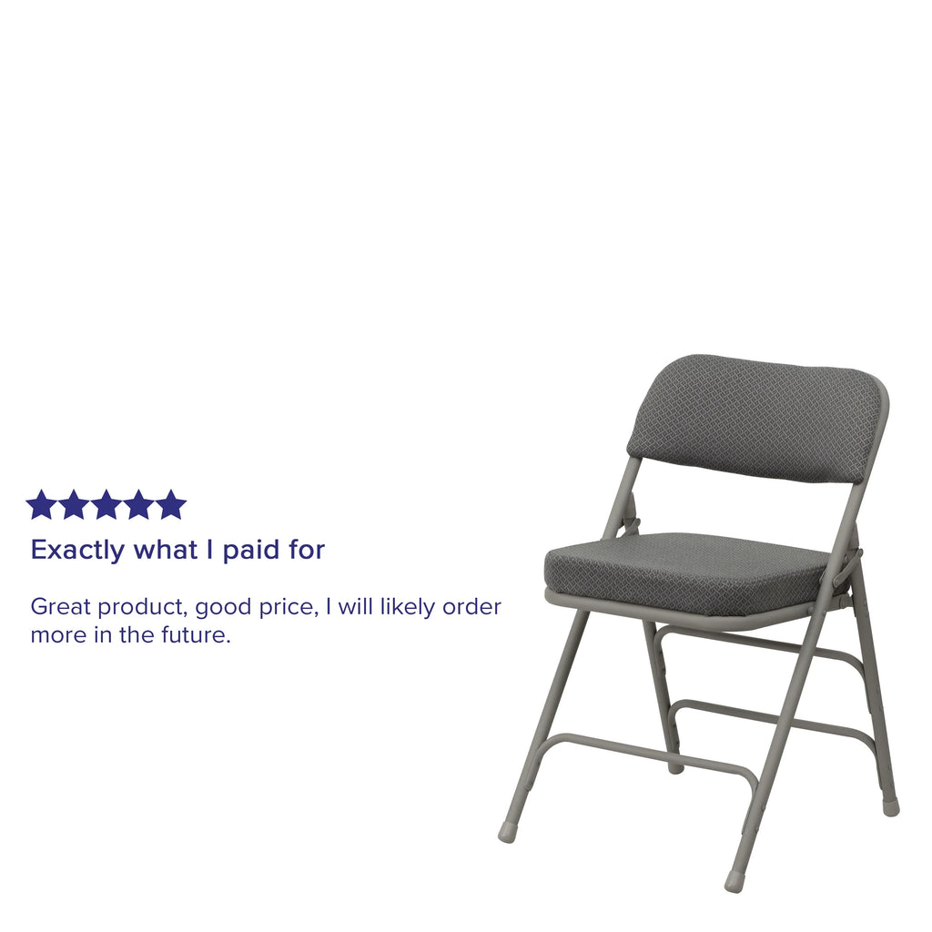 Metal Folding Chairs with Padded Seats M169134