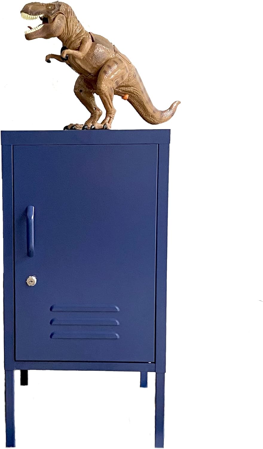 Navy Metal Locker End Table H660566